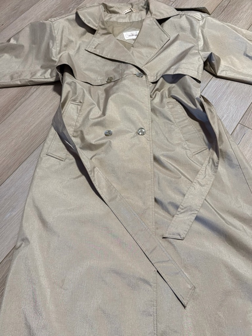 Worthington Neutral Beige Trench Coat with Belt - Picture 2 of 4